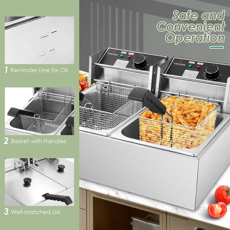 Commercial Deep Fryer 5000W Electric Fryers