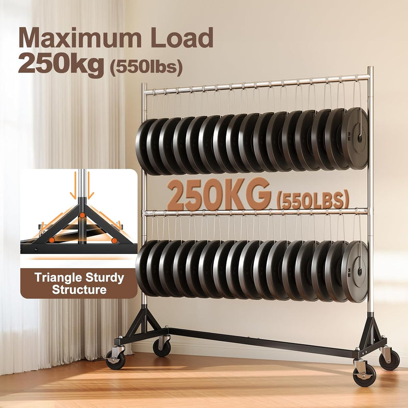 Commercial Heavy Duty Clothing Rack Z Base Rolling