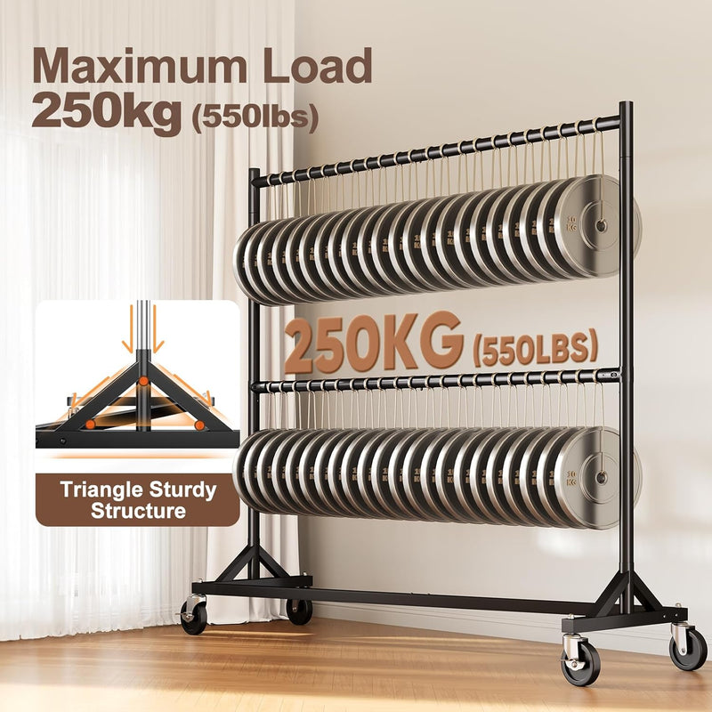 Commercial Heavy Duty Clothing Rack Z Base Rolling