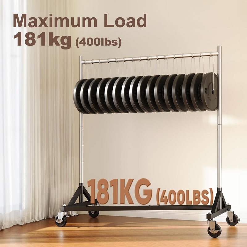 Commercial Heavy Duty Clothing Rack Z Base Rolling