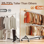Commercial Heavy Duty Clothing Rack Z Base Rolling