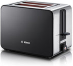 Compact 2 Slot Stainless Steel Toaster