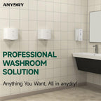 Compact Air Wiper Hand Dryer 15s High Speed