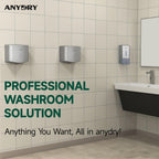 Compact Air Wiper Hand Dryer 15s High Speed