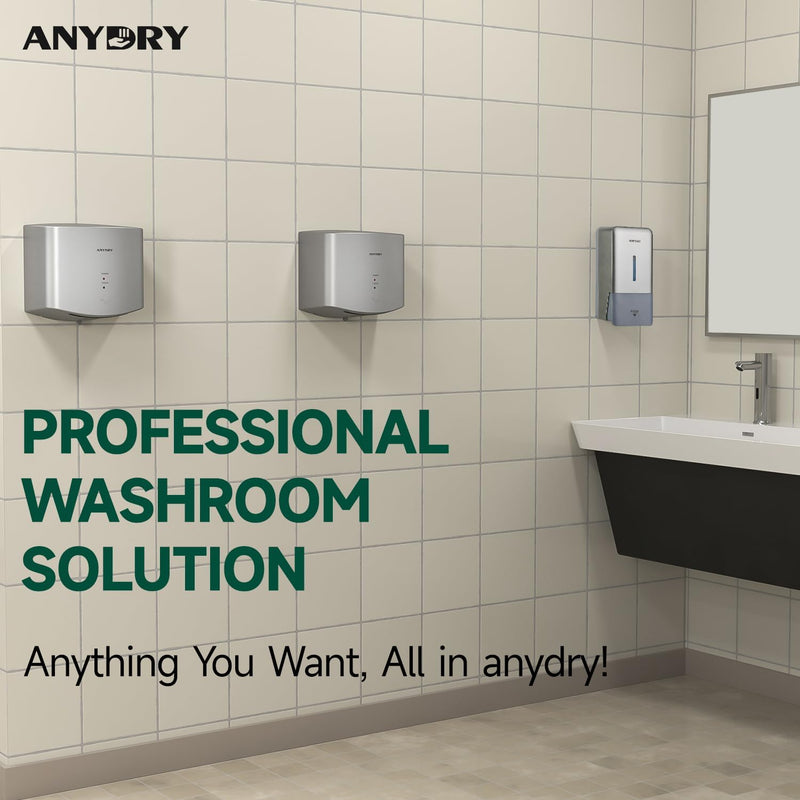 Compact Air Wiper Hand Dryer 15s High Speed