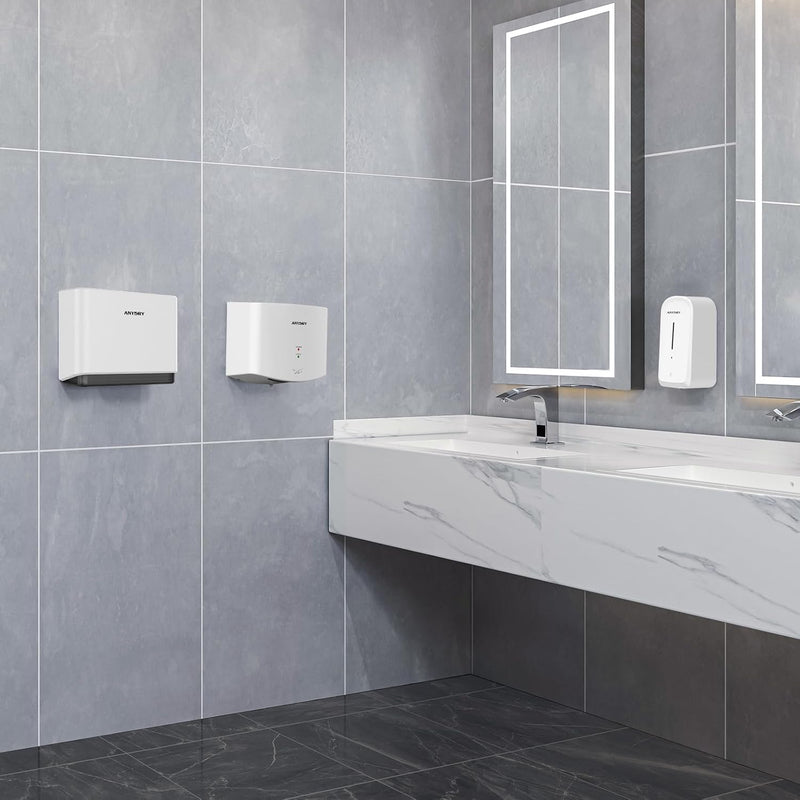 Compact Air Wiper Hand Dryer 15s High Speed