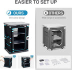Compact Camping Storage Pop Up Folding Kitchen Unit