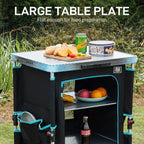 Compact Camping Storage Pop Up Folding Kitchen Unit