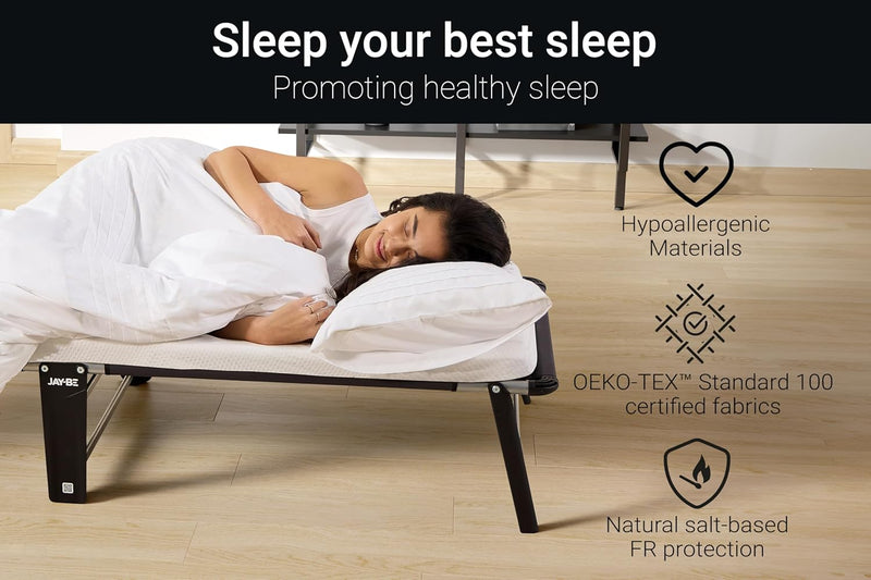 Compact Folding Bed with E-Fibre Mattress