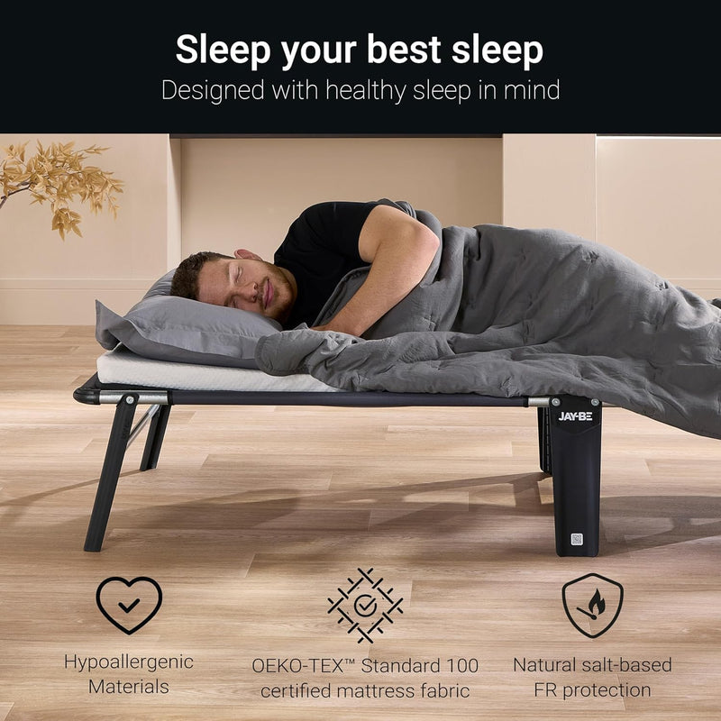 Compact Folding Bed with Mattress Storage Cover