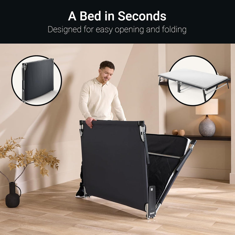 Compact Folding Bed with Mattress Storage Cover