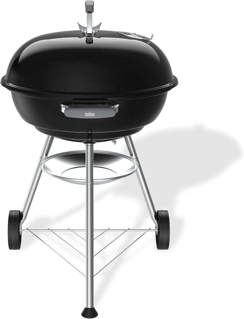 Compact Kettle Barbecue Porcelain-Enamelled Lid Bowl