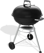 Compact Kettle Barbecue Porcelain-Enamelled Lid Bowl