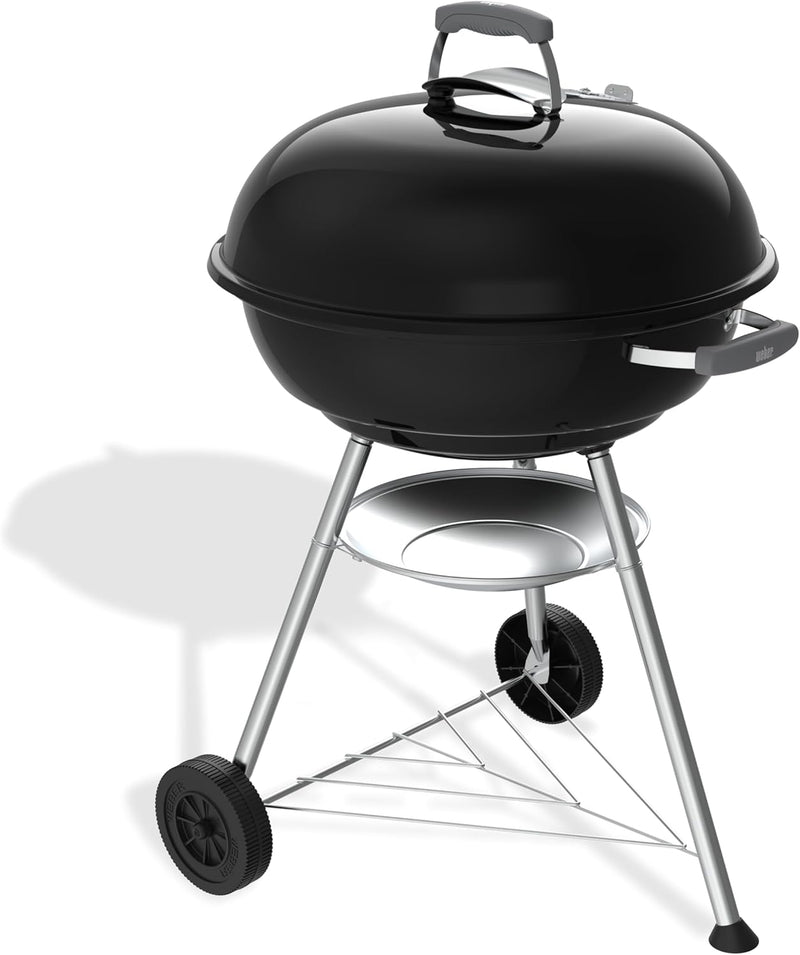 Compact Kettle Barbecue Porcelain-Enamelled Lid Bowl