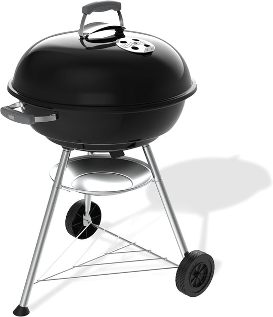 Compact Kettle Barbecue Porcelain-Enamelled Lid Bowl