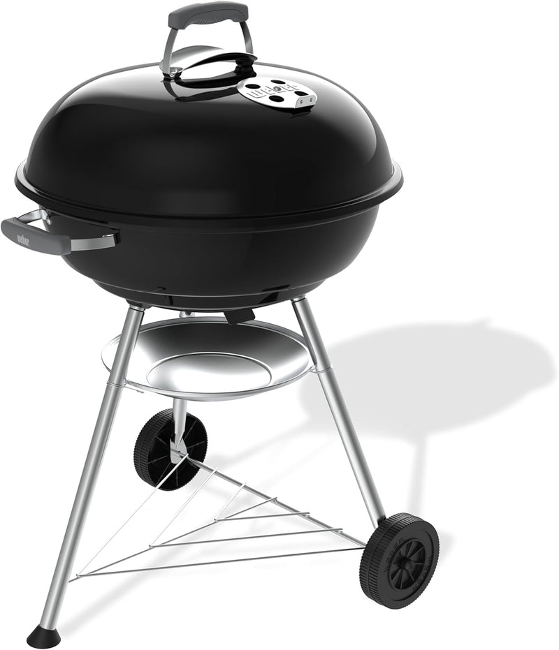 Compact Kettle Barbecue Porcelain-Enamelled Lid Bowl