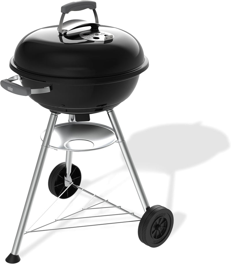 Compact Kettle Barbecue Porcelain-Enamelled Lid Bowl