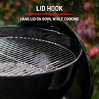 Compact Kettle Barbecue Porcelain-Enamelled Lid Bowl