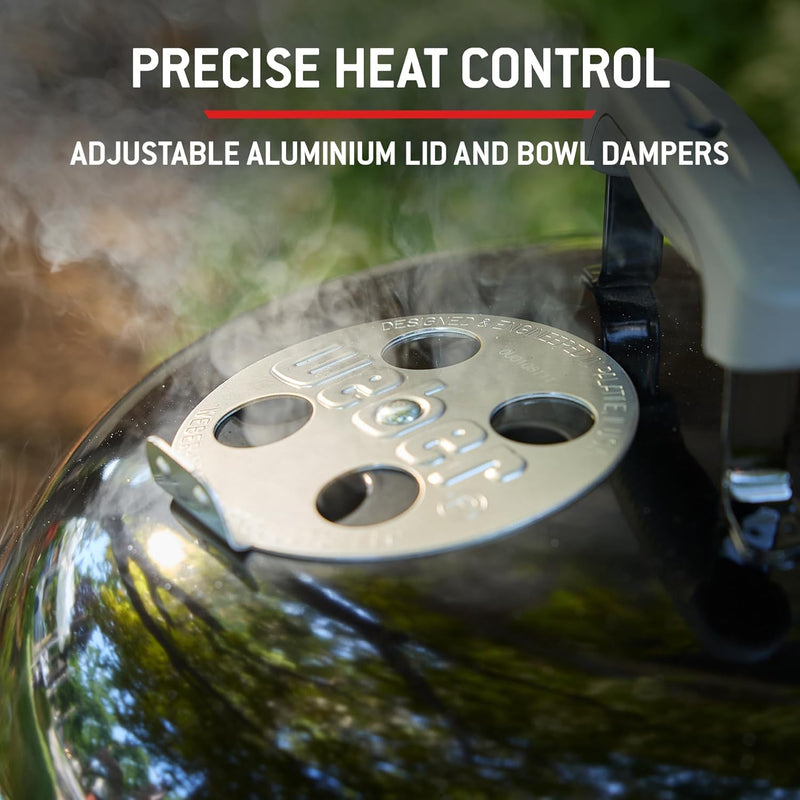 Compact Kettle Barbecue Porcelain-Enamelled Lid Bowl
