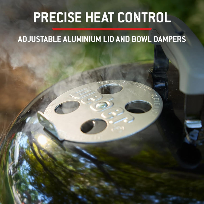 Compact Kettle Barbecue Porcelain-Enamelled Lid Bowl