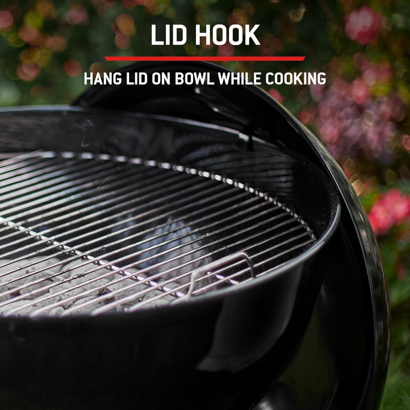 Compact Kettle Barbecue Porcelain-Enamelled Lid Bowl