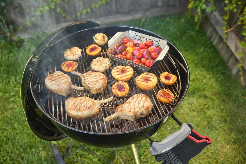 Compact Kettle Barbecue Porcelain-Enamelled Lid Bowl