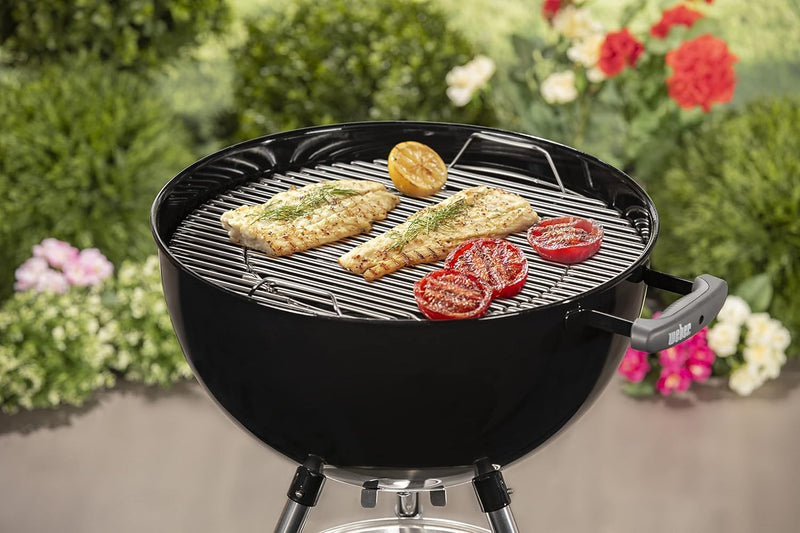 Compact Kettle Barbecue Porcelain-Enamelled Lid Bowl