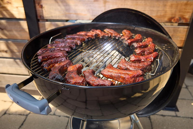 Compact Kettle Barbecue Porcelain-Enamelled Lid Bowl