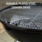 Compact Kettle Barbecue Porcelain-Enamelled Lid Bowl