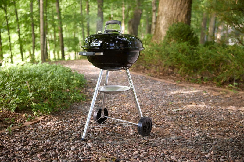 Compact Kettle Barbecue Porcelain-Enamelled Lid Bowl