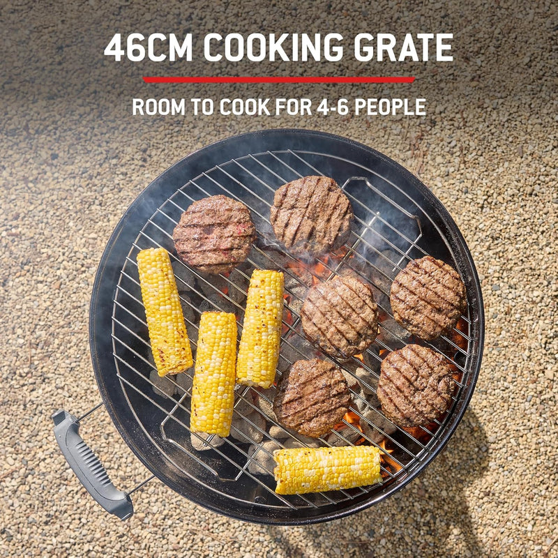 Compact Kettle Barbecue Porcelain-Enamelled Lid Bowl