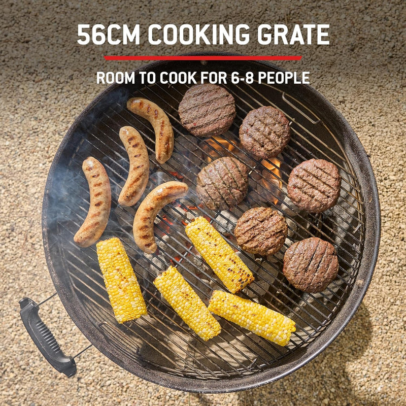 Compact Kettle Barbecue Porcelain-Enamelled Lid Bowl