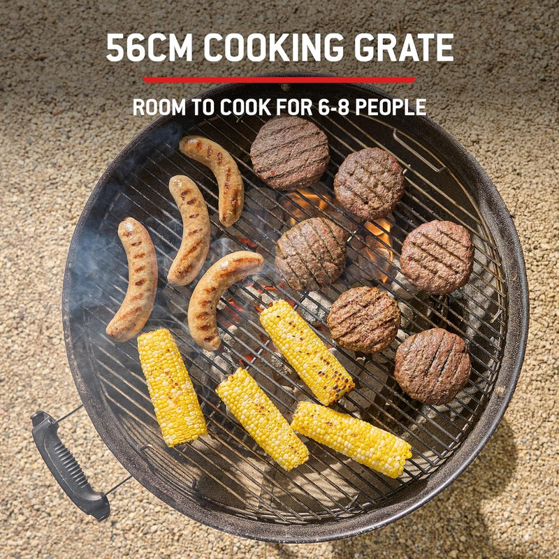 Compact Kettle Barbecue Porcelain-Enamelled Lid Bowl
