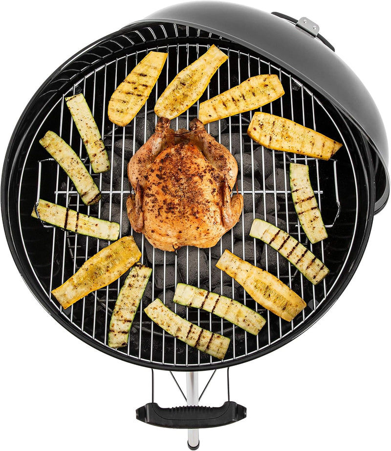 Compact Kettle Barbecue Porcelain-Enamelled Lid Bowl