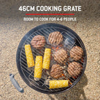 Compact Kettle Barbecue with Stand Wheels