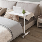 Compact Overbed Table with Wheels Marble