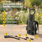 Compact Pressure Washer for Effortless Cleaning: Mobile