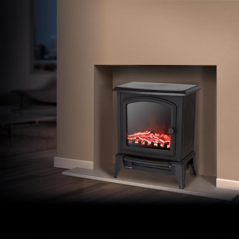 Mable Compact Stove Fire with 2 Heat Settings