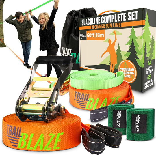 Complete Slackline Kit with Training Line 18 Metre