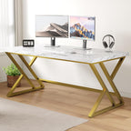 Computer Desk Gaming Office Table Long Desks