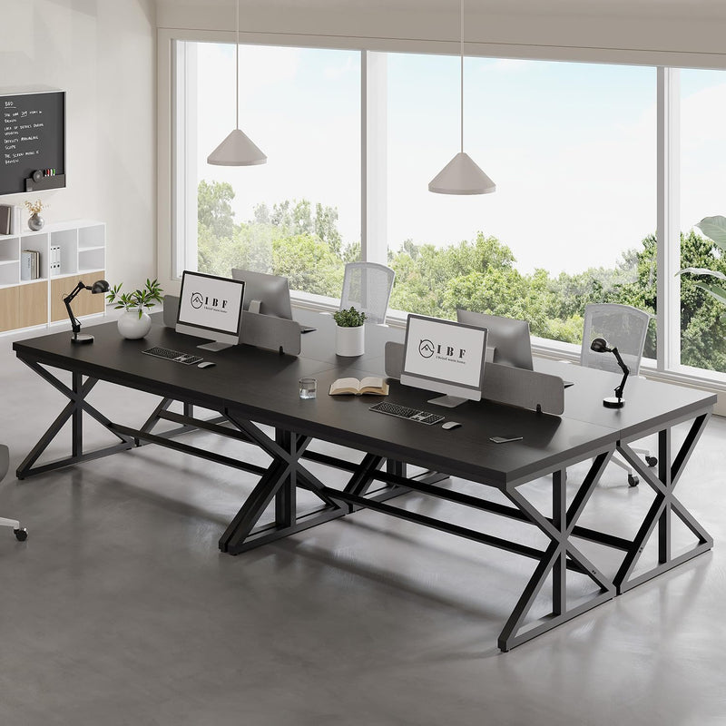 Computer Desk Home Office PC Metal Wood 152x60CM