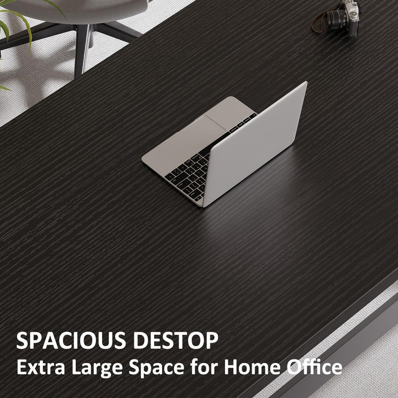 Computer Desk Home Office PC Metal Wood 152x60CM