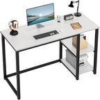 Computer Desk with 2-Tier Shelves Sturdy Home