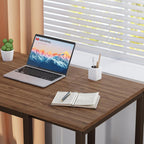 Computer Desk with 2-Tier Shelves Sturdy Home