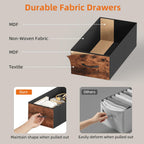 Computer Desk with 8 Fabric Drawers Home Office