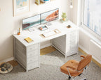 Computer Desk with 8 Fabric Drawers Office Storage