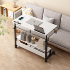 Computer Desk with 9 Drawers LED Light 120
