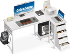 Computer Desk with Drawers Corner
