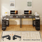 Computer Desk with Drawers Corner