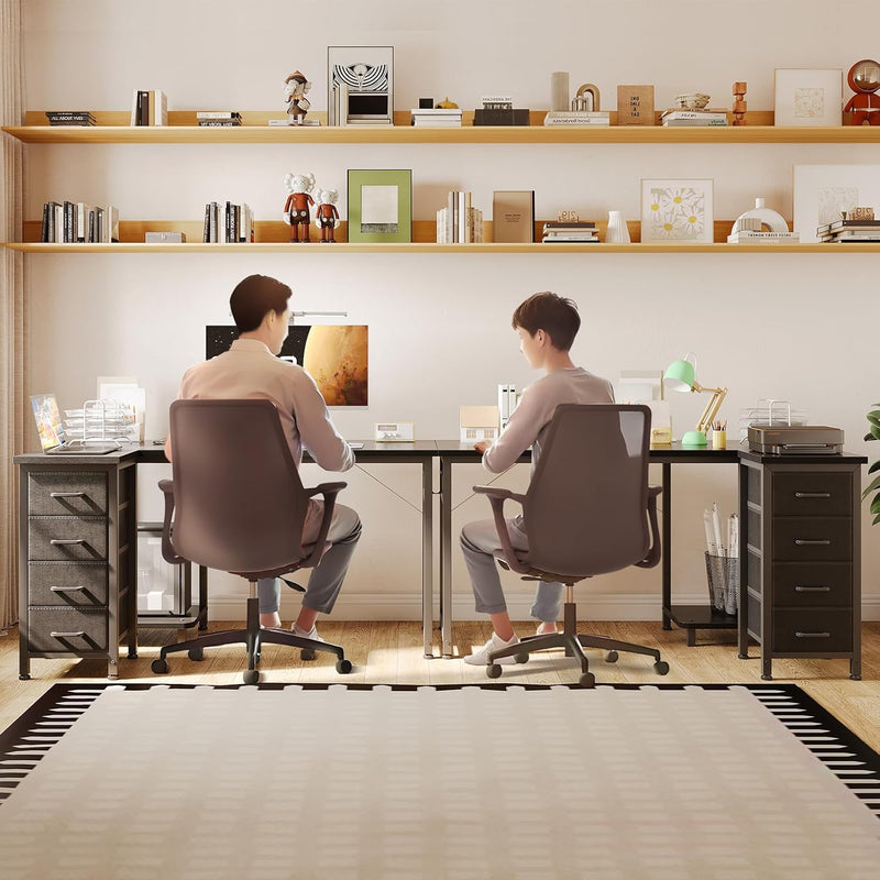 Computer Desk with Drawers Corner